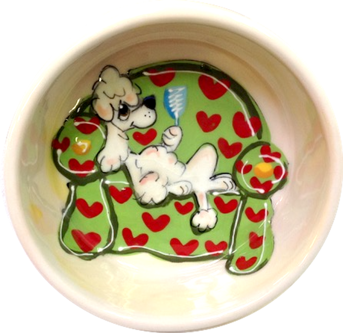 Champagne Poodle Bowl