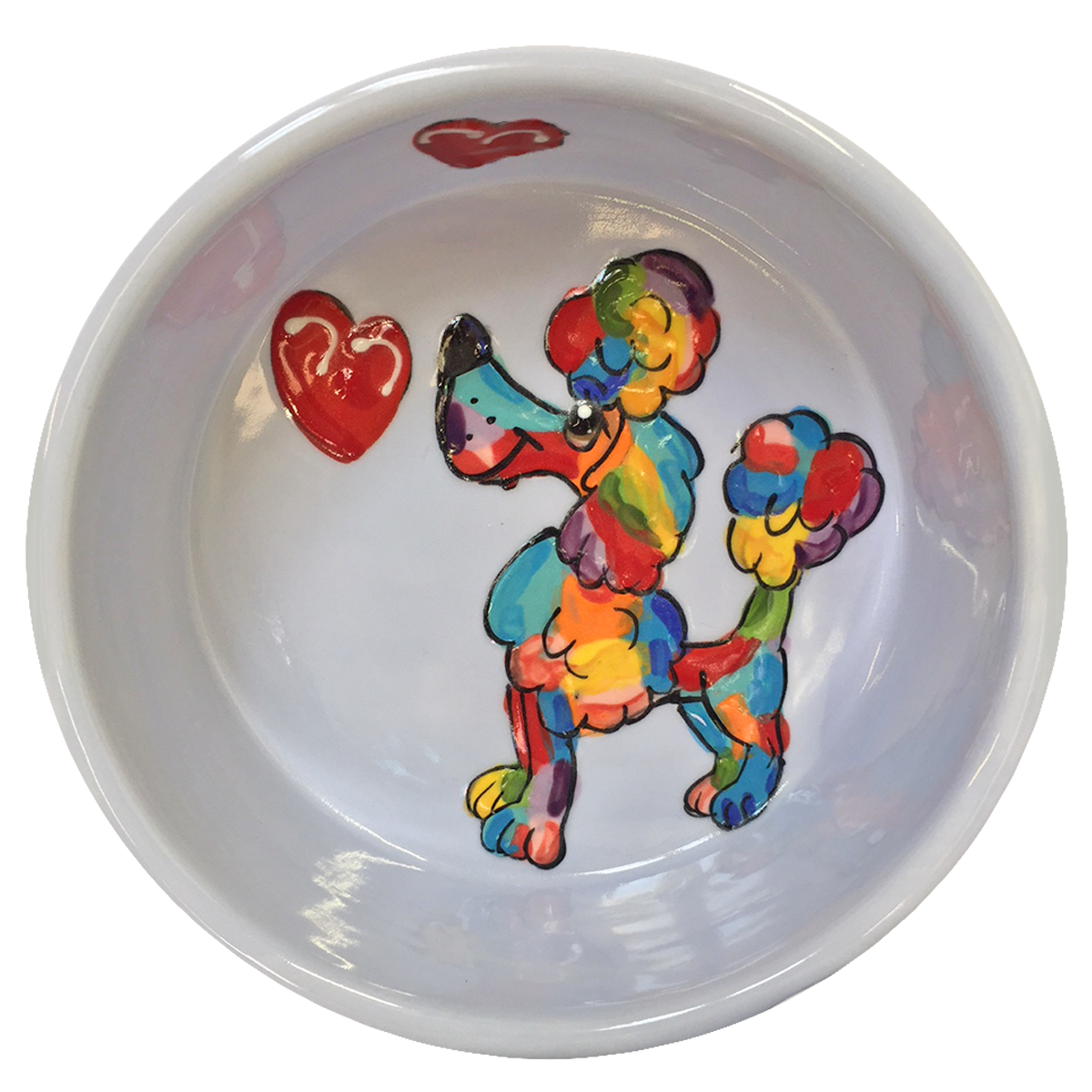 Poodle Love Rainbow Palz™ Bowl