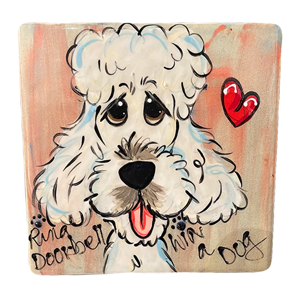 Poodle Portrait Tile