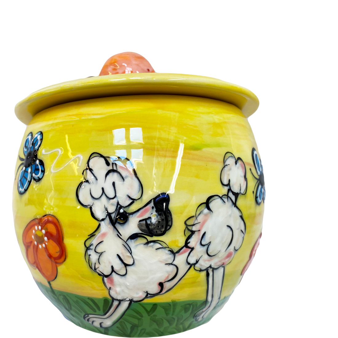 Garden Poodle Cookie Jar