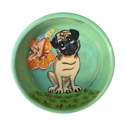 Tropical Pug Bowl