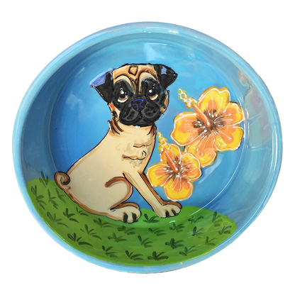 Tropical Pug Bowl