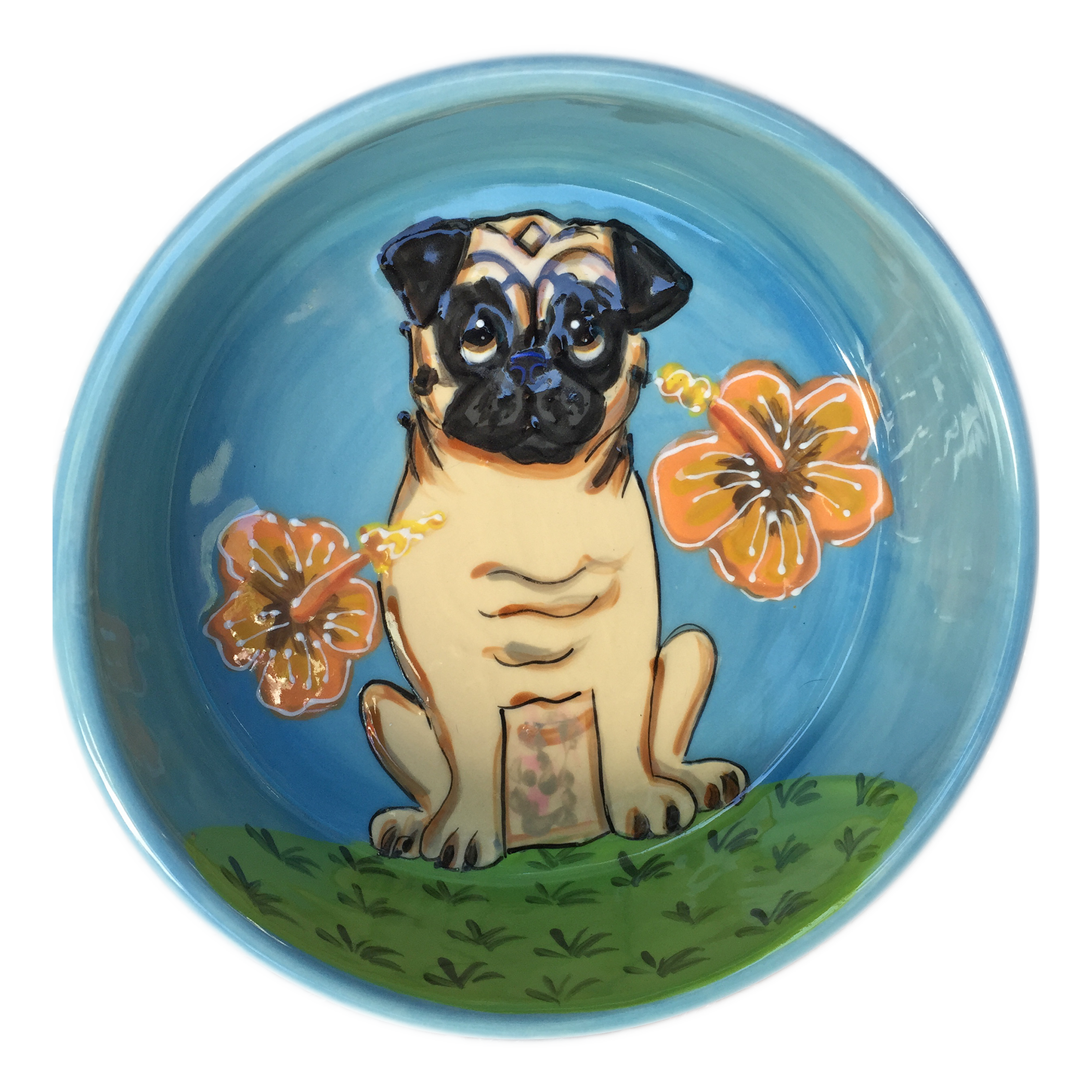 Tropical Pug Bowl