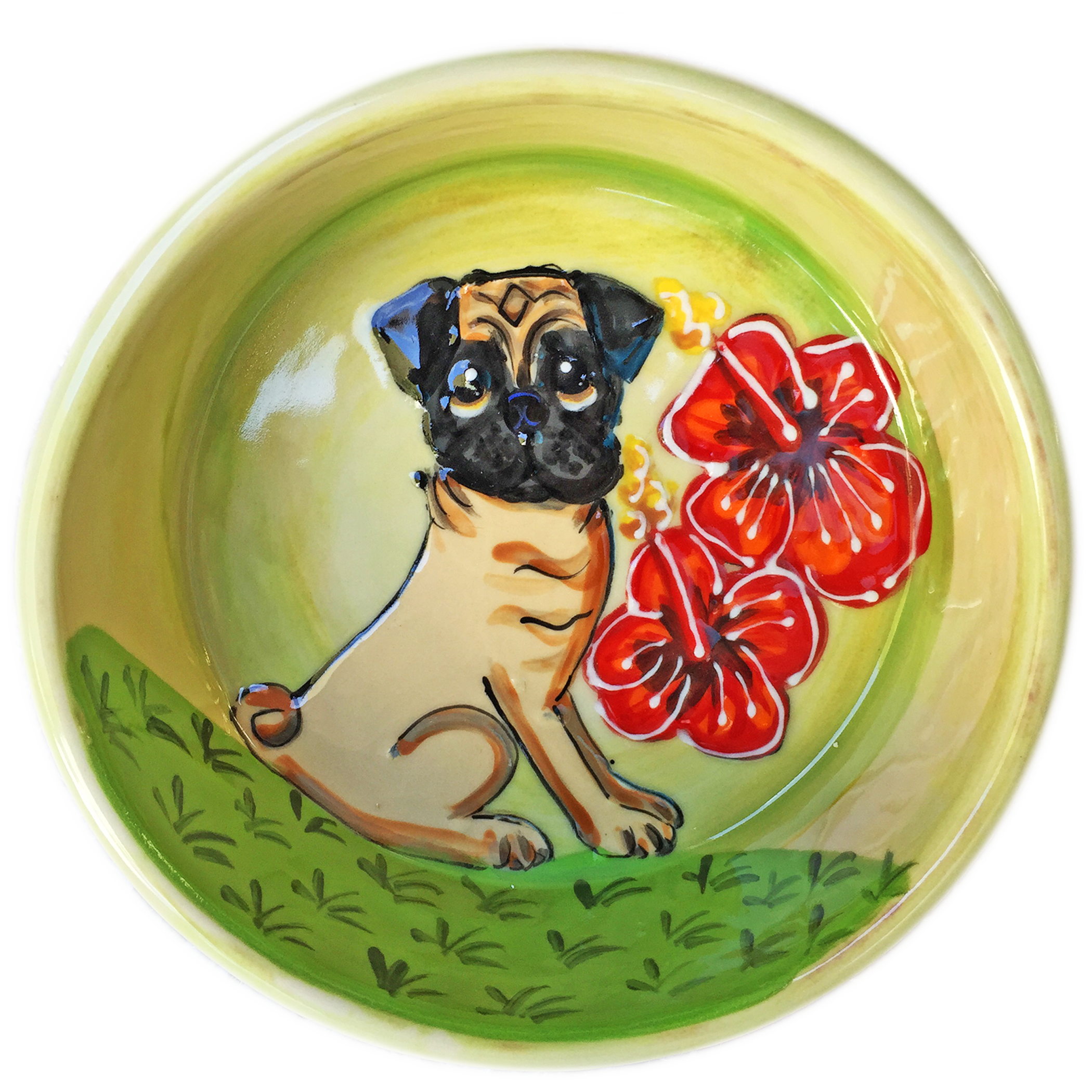 Tropical Pug Bowl