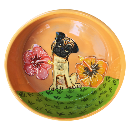 Tropical Pug Bowl