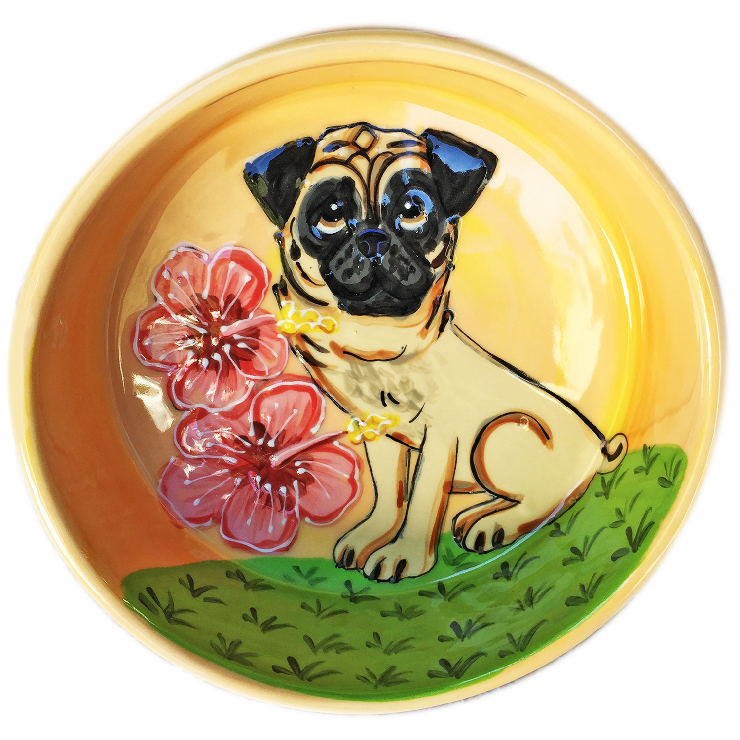 Tropical Pug Bowl