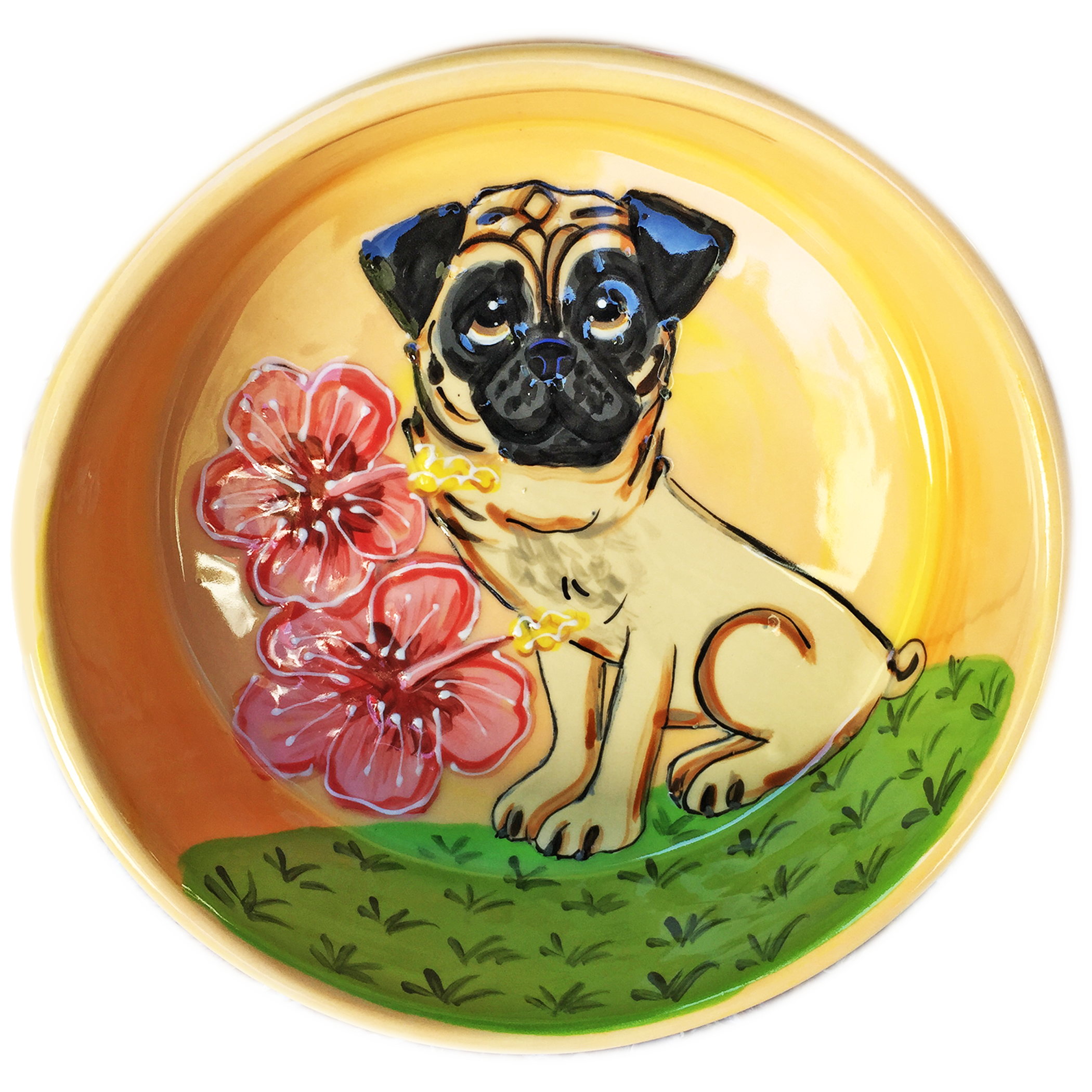 Tropical Pug Bowl