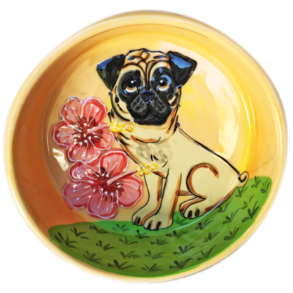 Tropical Pug Bowl