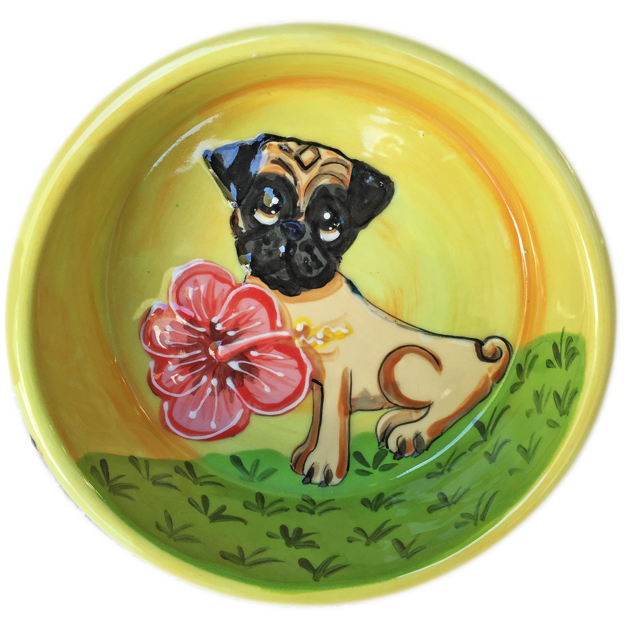 Tropical Pug Bowl