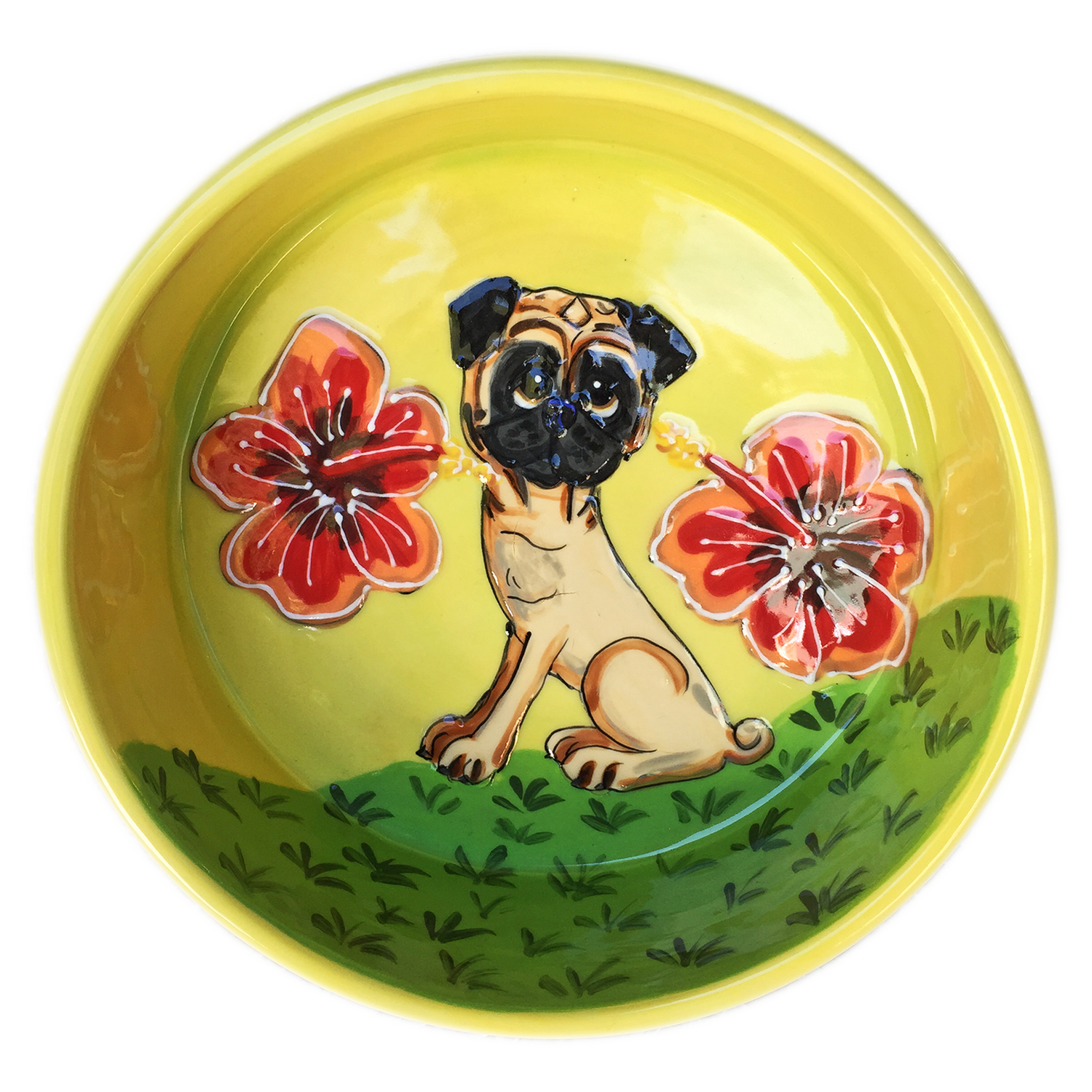 Tropical Pug Bowl