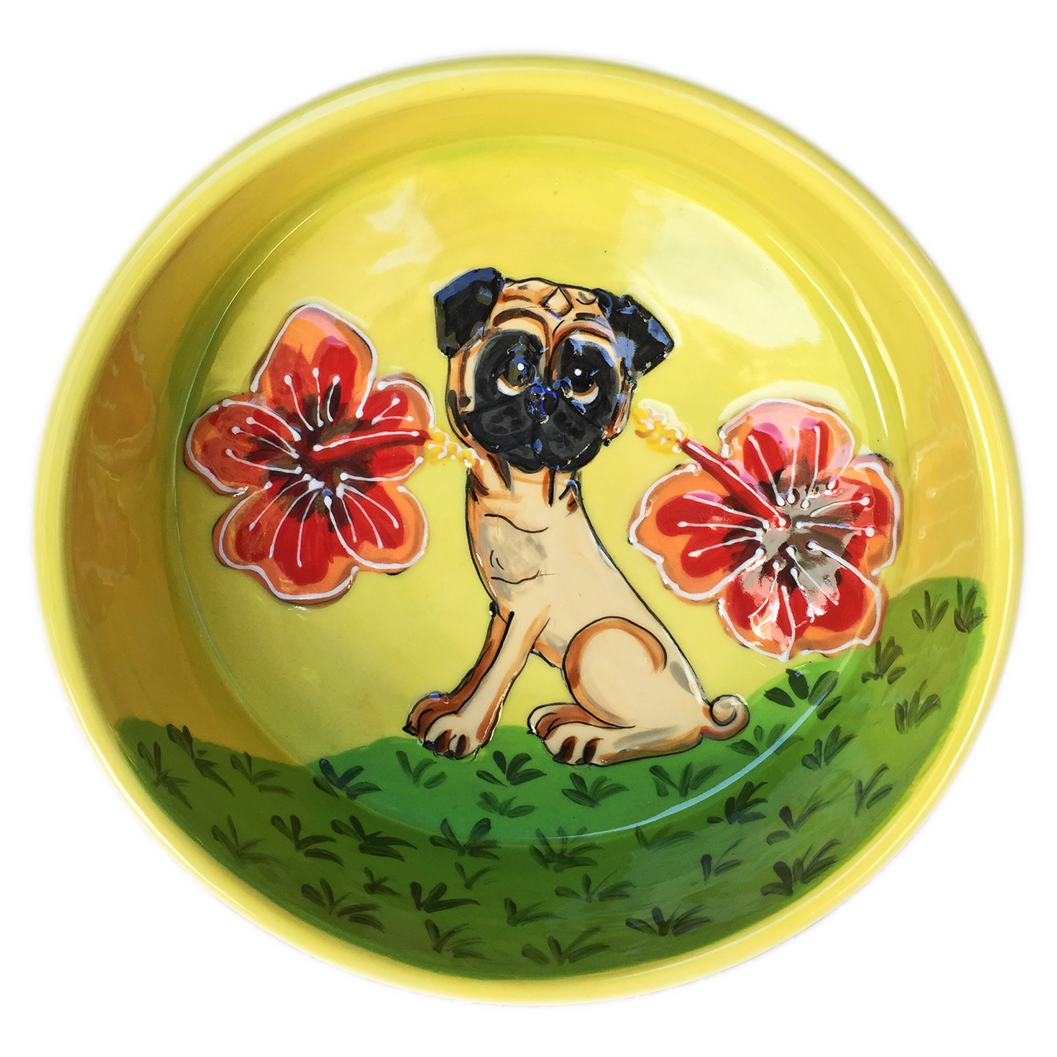 Tropical Pug Bowl