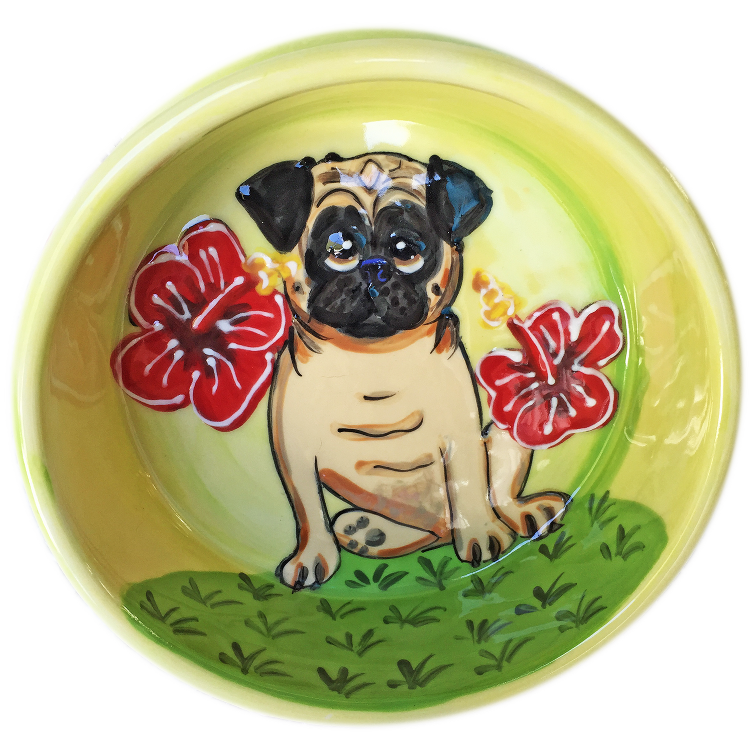 Tropical Pug Bowl