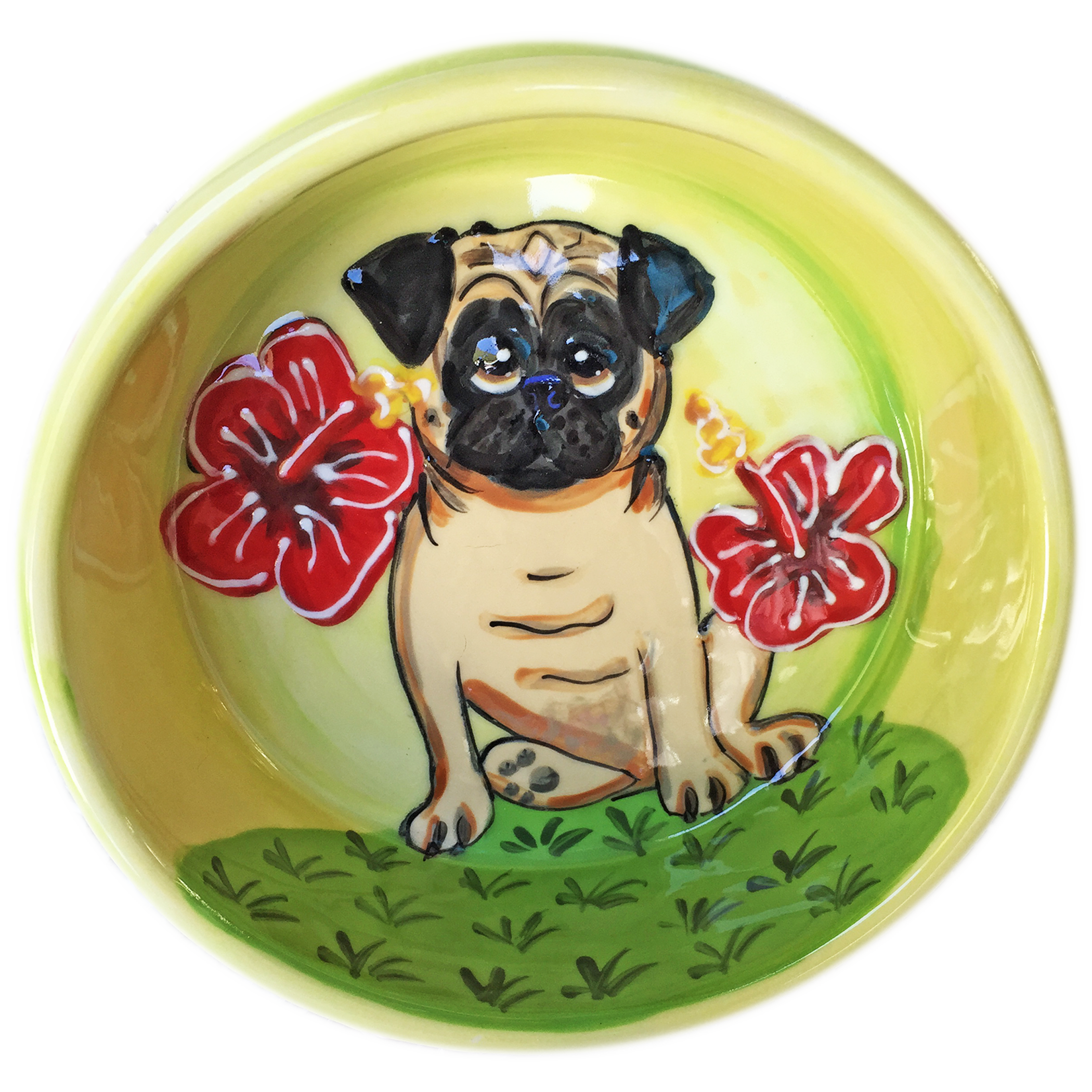 Tropical Pug Bowl