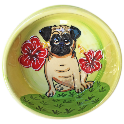 Tropical Pug Bowl