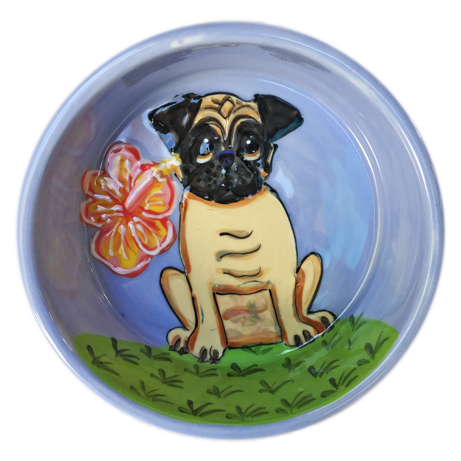 Tropical Pug Bowl