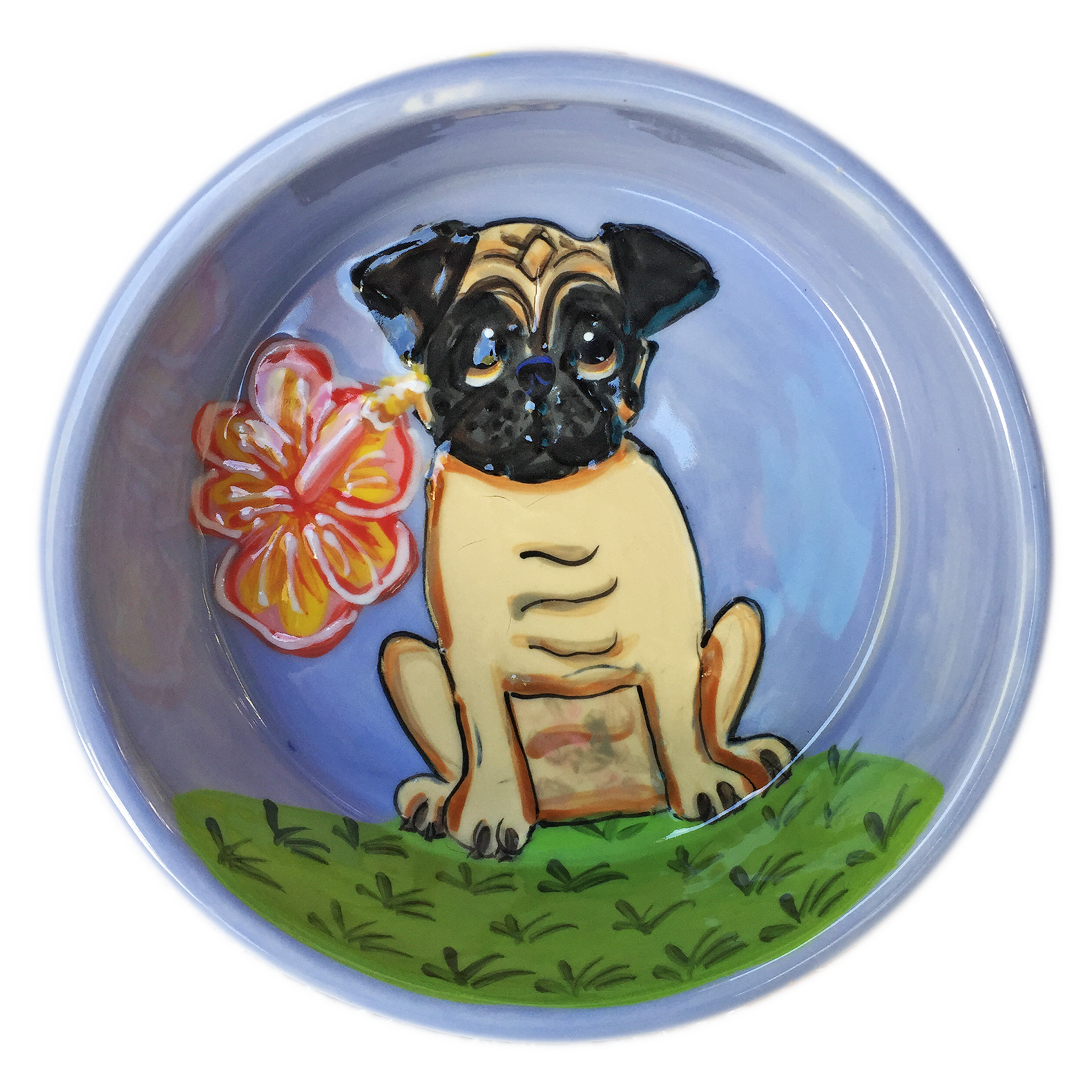 Tropical Pug Bowl