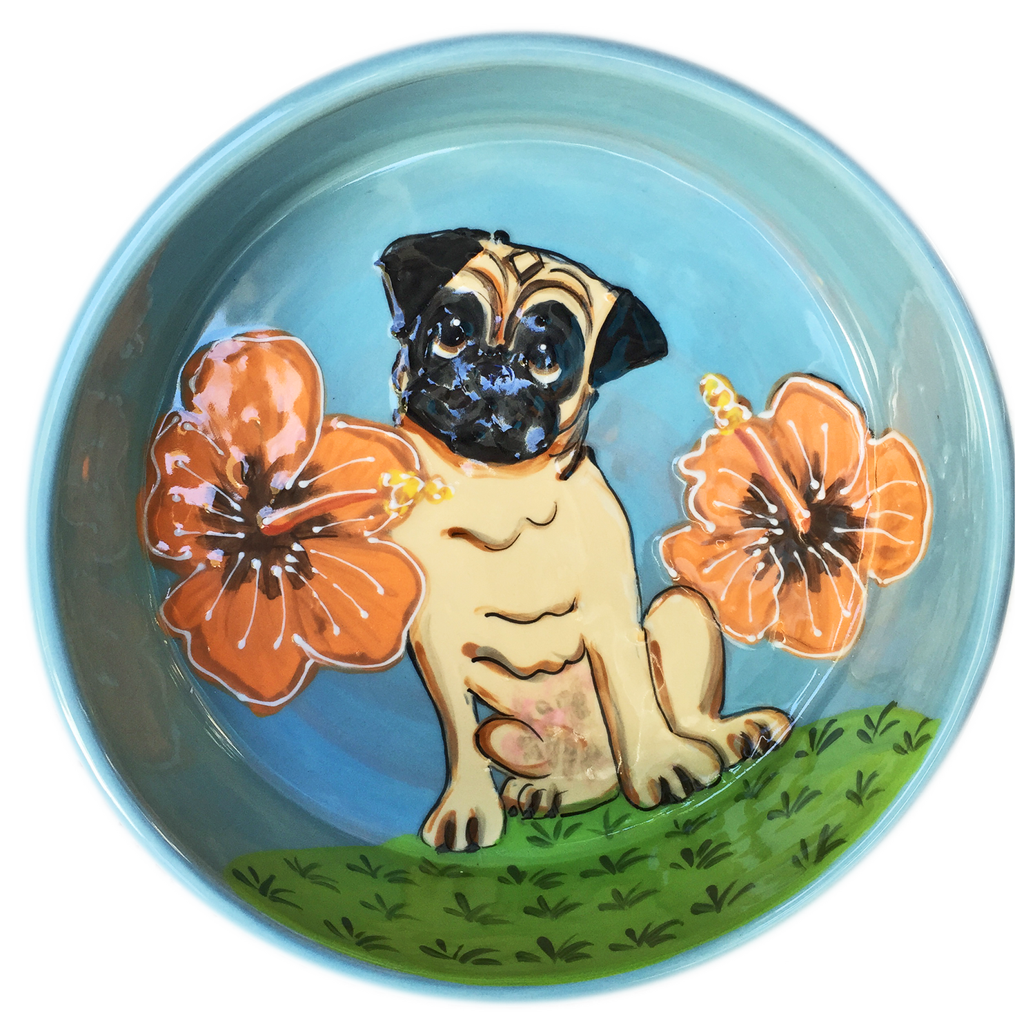 Tropical Pug Bowl