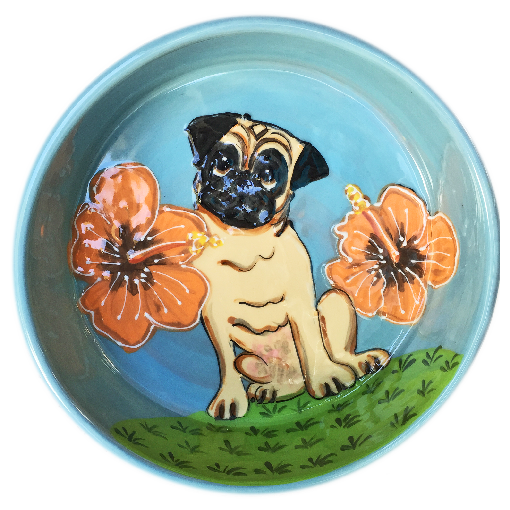 Tropical Pug Bowl