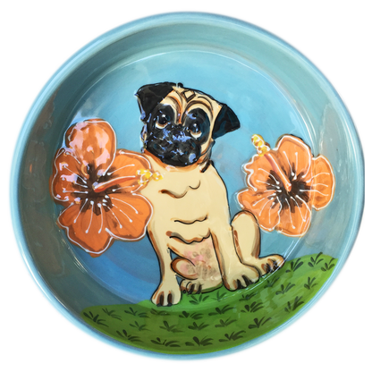 Tropical Pug Bowl