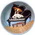 photo of Jack Russell Terrier mix dog sitting on grand piano hand painted by Debby Carman, faux paw petique