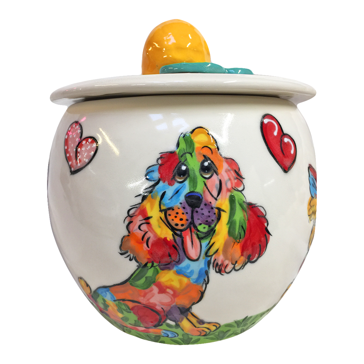 Cocker Spaniel Rainbow Palz™ Treat Jar