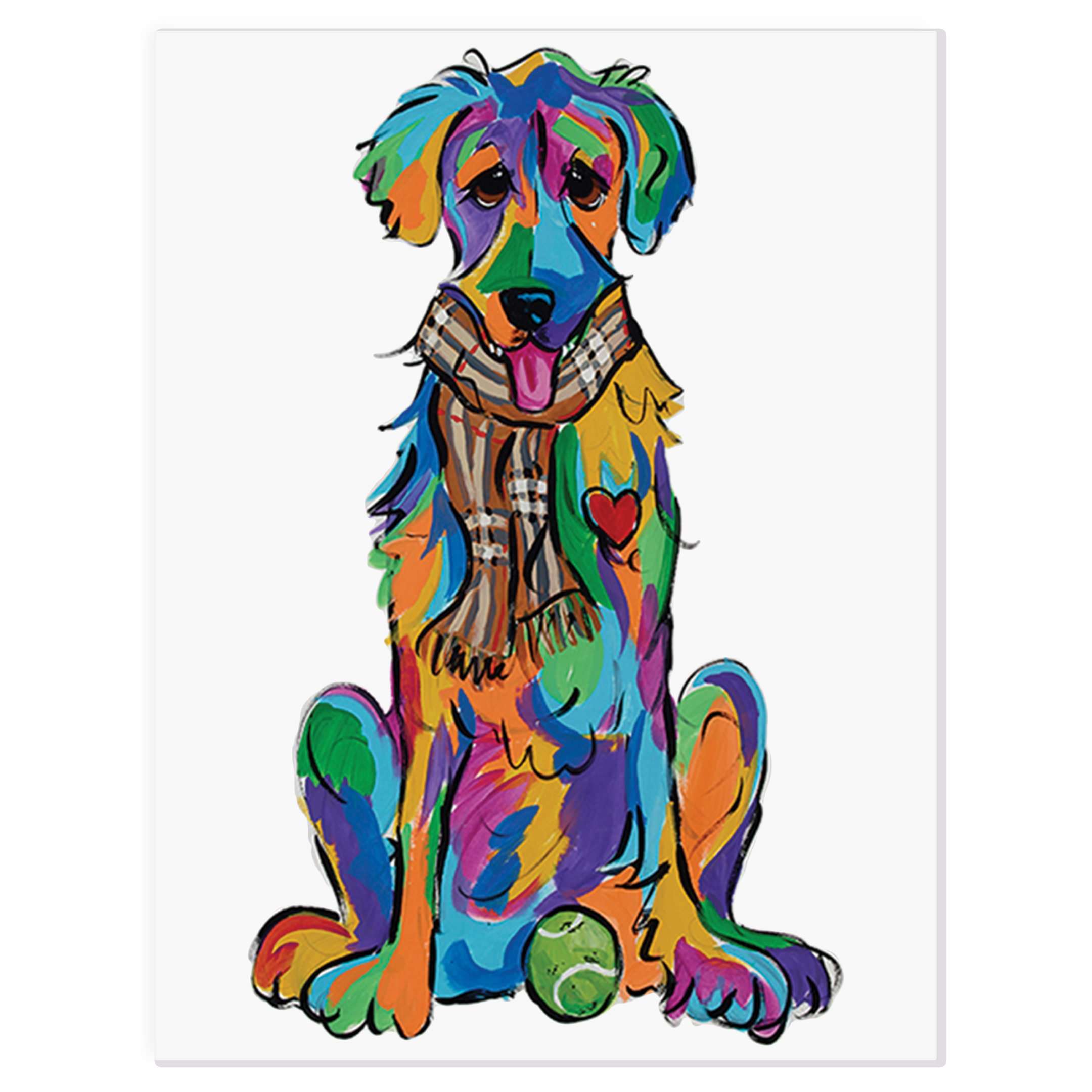 Rainbow Retriever Giclee