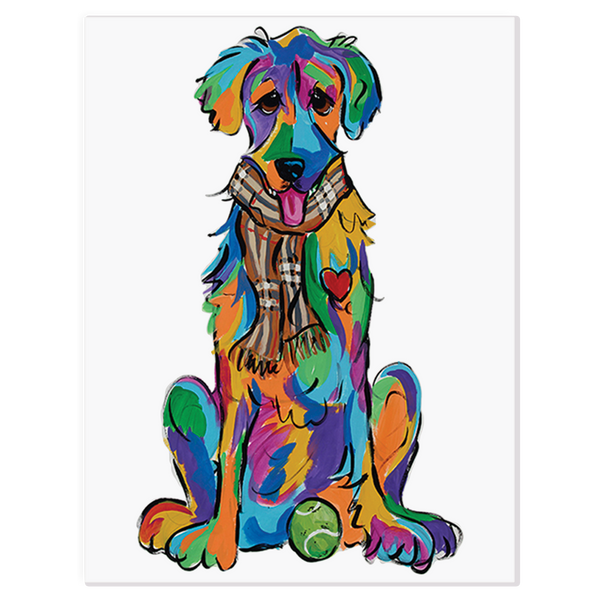 Retriever Rainbow Painting by Debby Carman – Faux Paw Productions