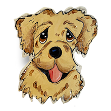 Golden Retriever Sculpted Tile