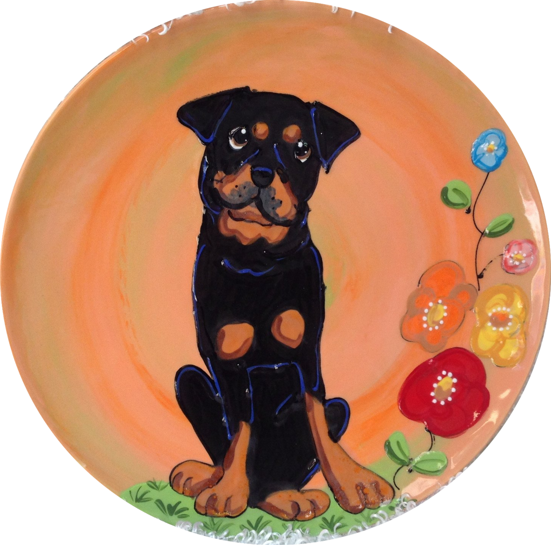 Rottweiler Trophy Plate