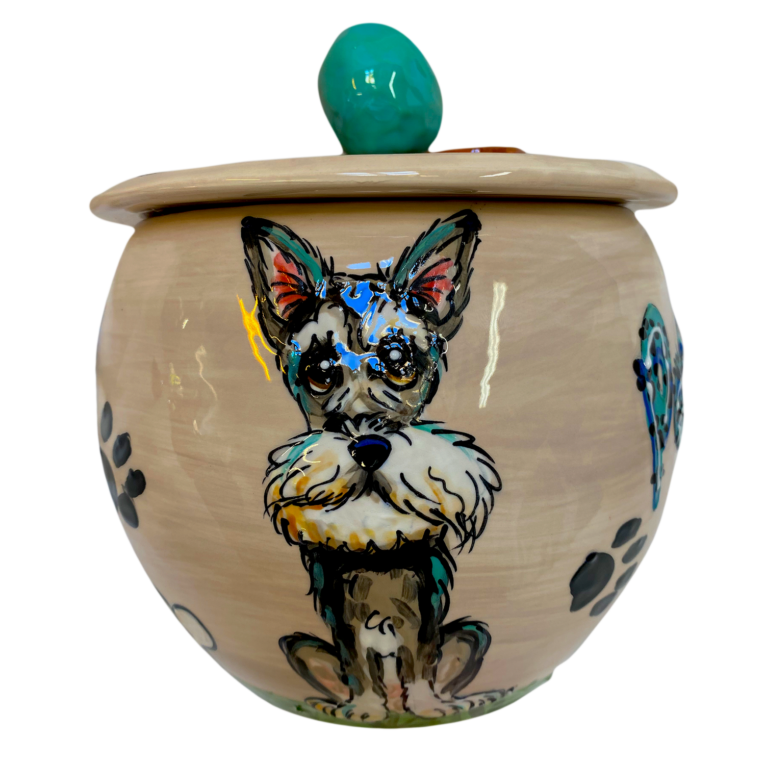 Schnauzer Pet Treat Jar