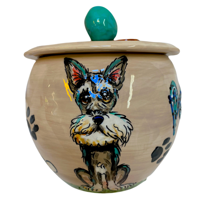 Schnauzer Pet Treat Jar