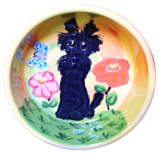Poppy Field Terrier  Dog Bowl