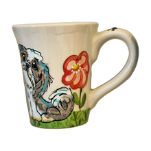 image of shih tzu painted on ceramic coffee mug by Debby Carman 