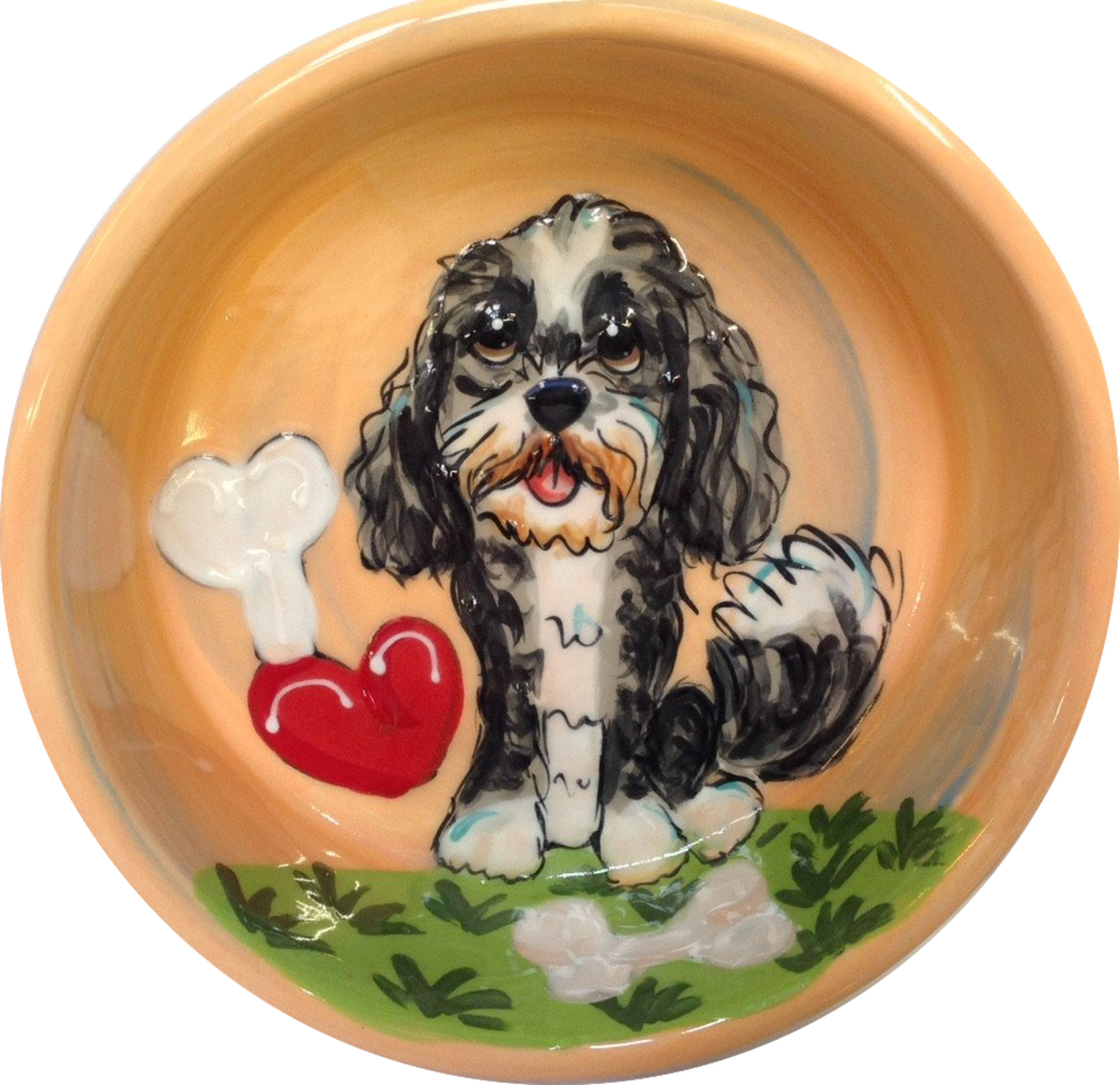 Shih Tzu Dog Bowl Faux Paw Productions