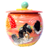 photo of treat jar customized with Shih Tzu portrayal by debby carman 