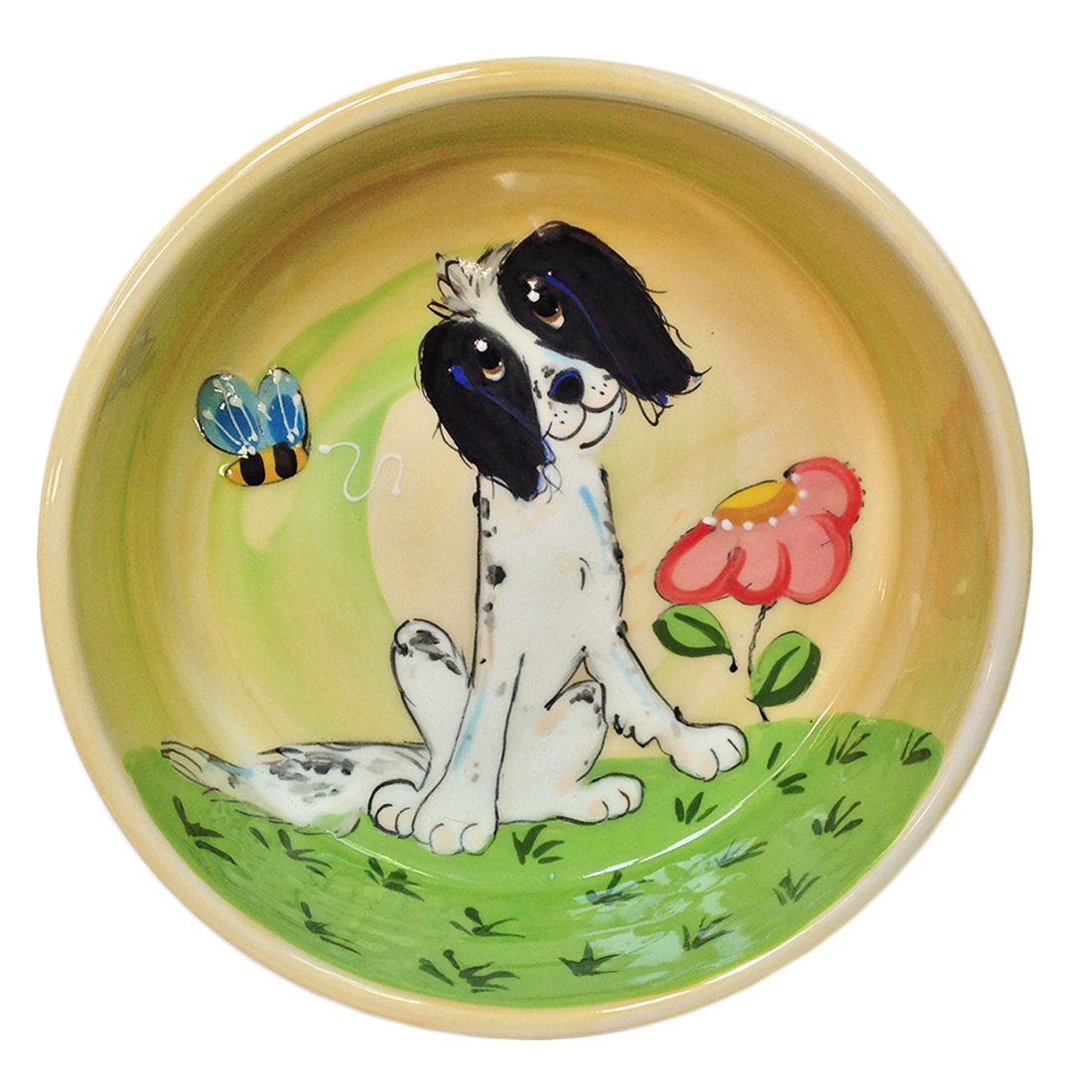 Springer Spaniel Garden Bowl