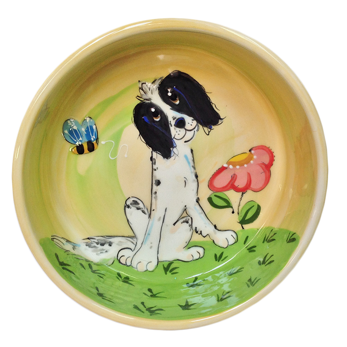 Springer Spaniel Garden Bowl