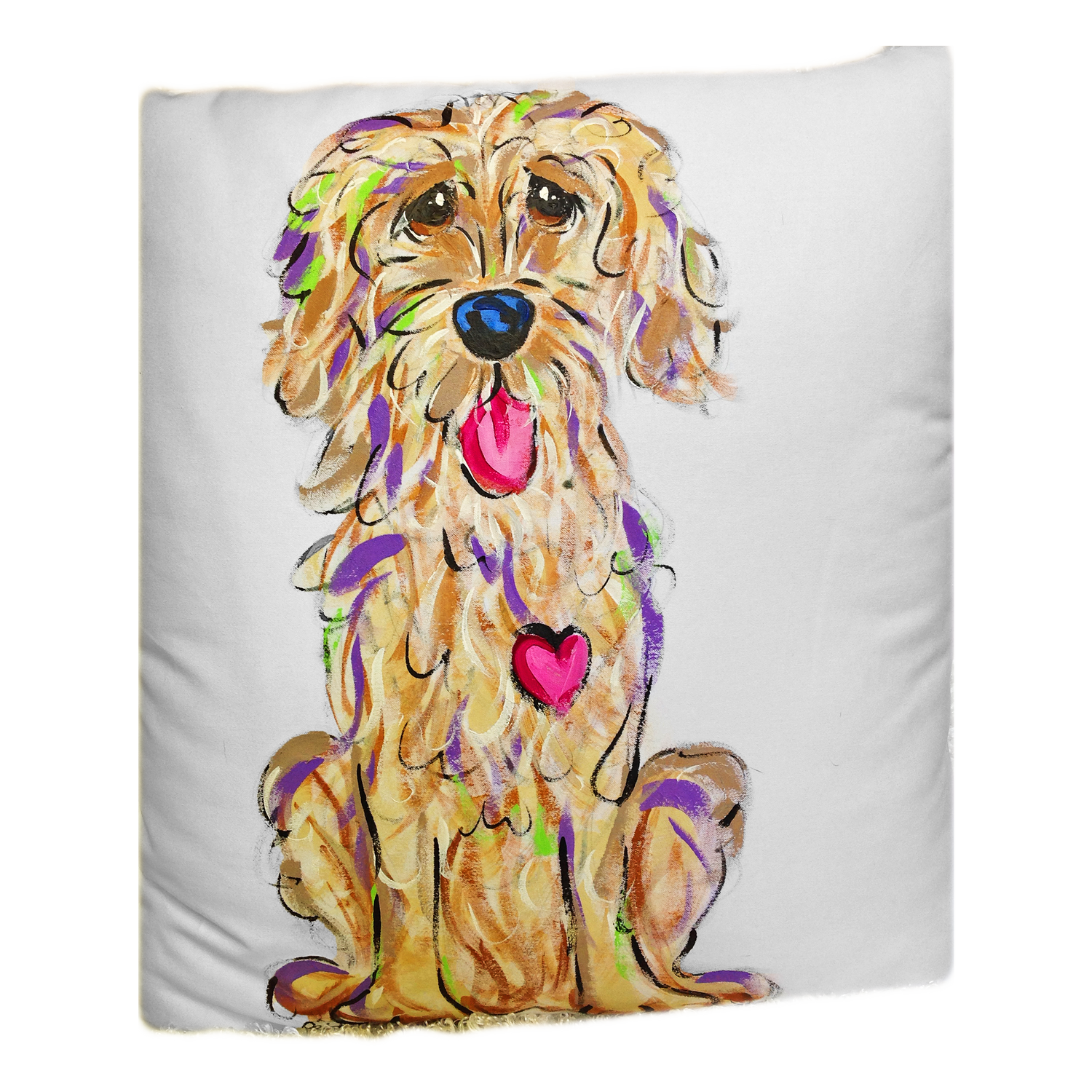 Labradoodle Decorative Pillow