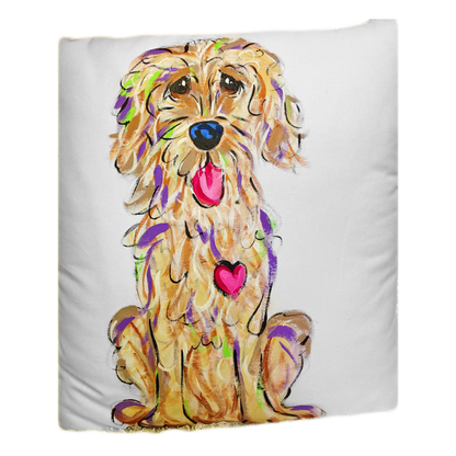 Labradoodle Decorative Pillow