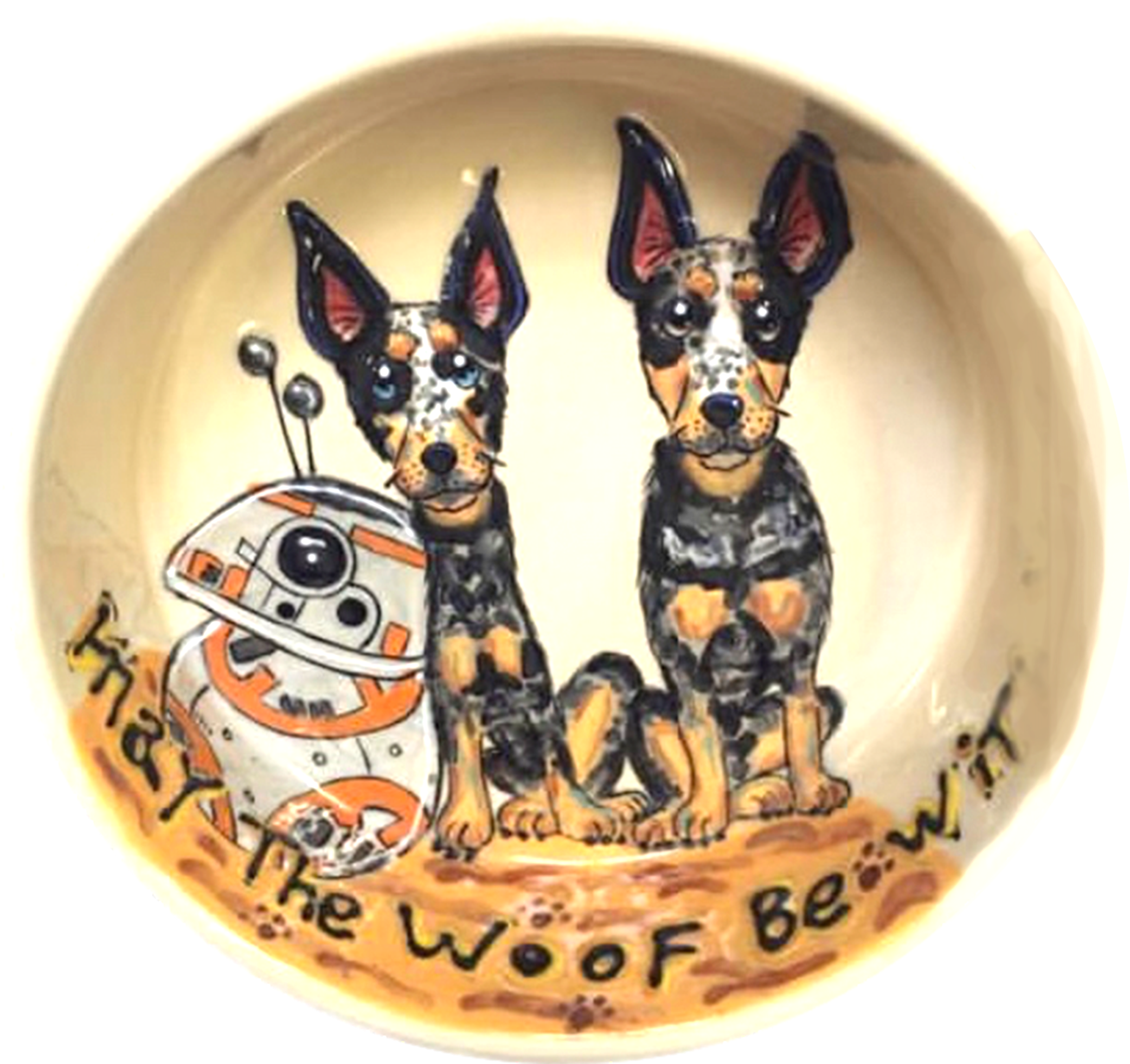 Star Wars FANS love this theme dog bowl by Debby Carman 