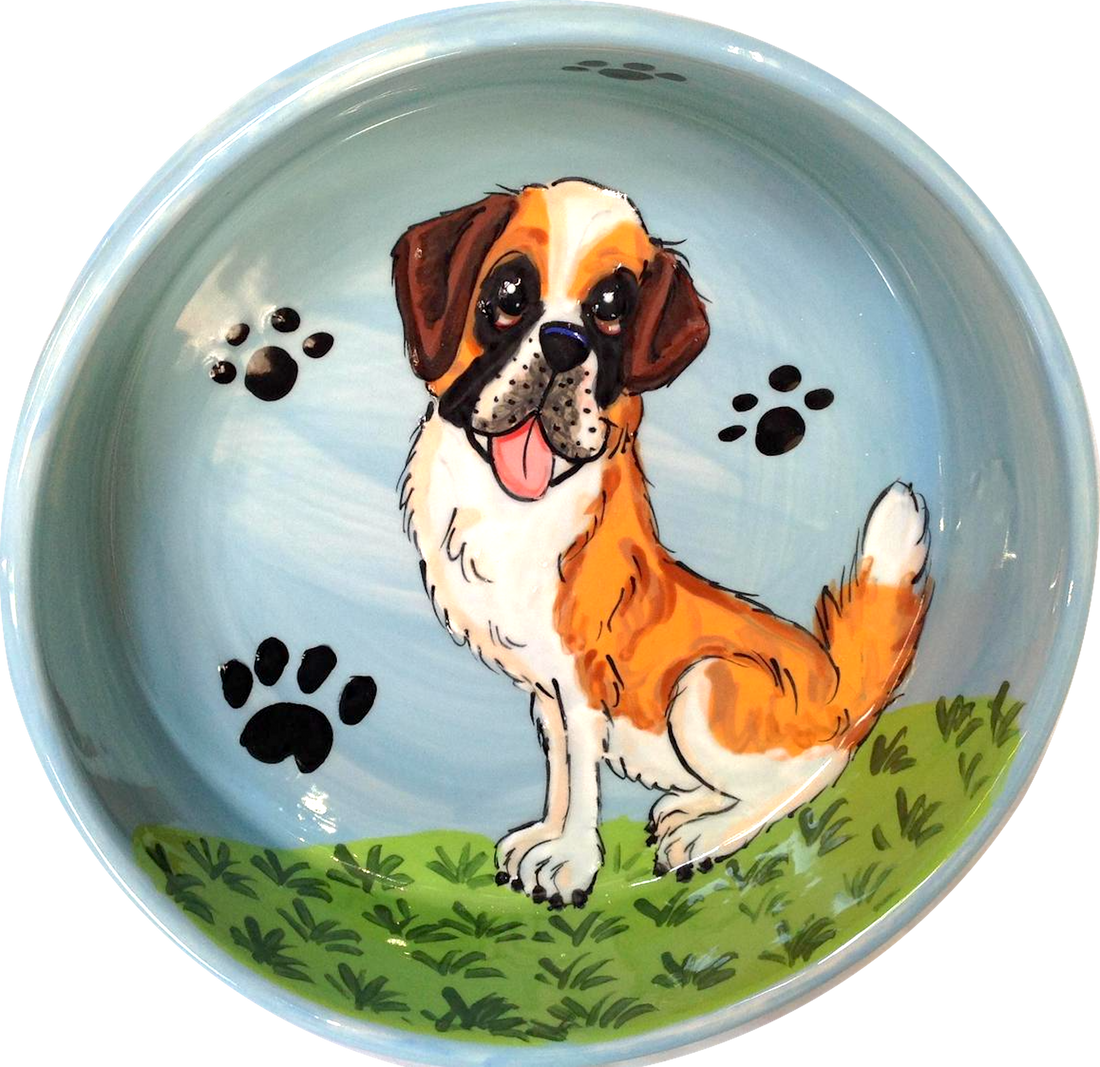 Saint Bernard Dog Bowl