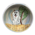 samoyed gift ceramic dog bowl