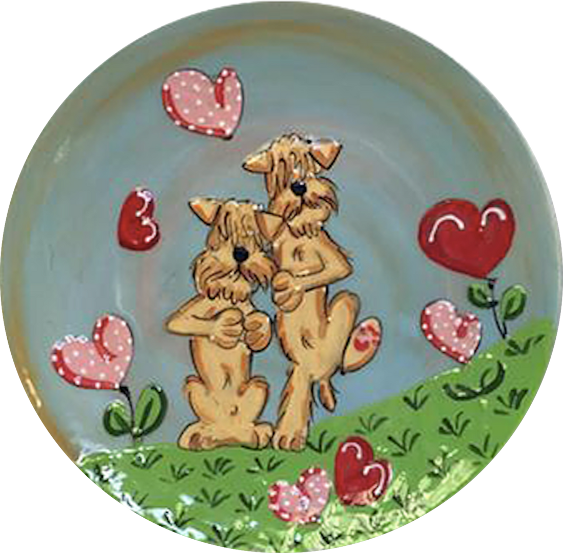 Wheaten Terrier Plate