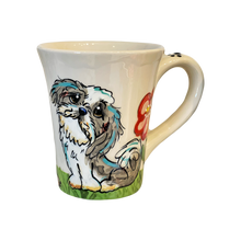image of shih tzu painted on ceramic coffee mug by Debby Carman 