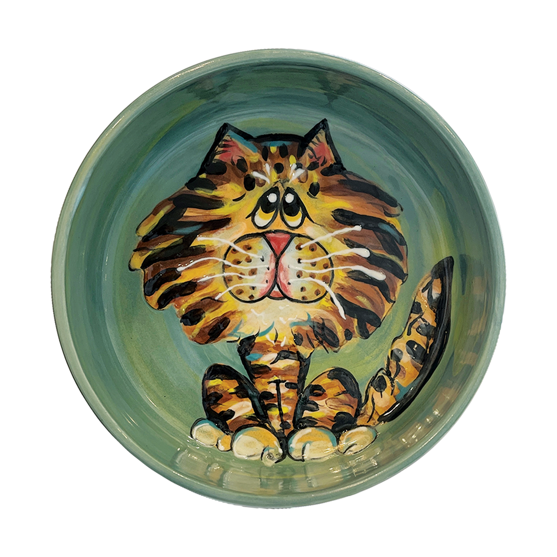 &quot;Tabby Titmouse&quot; Cat Dish