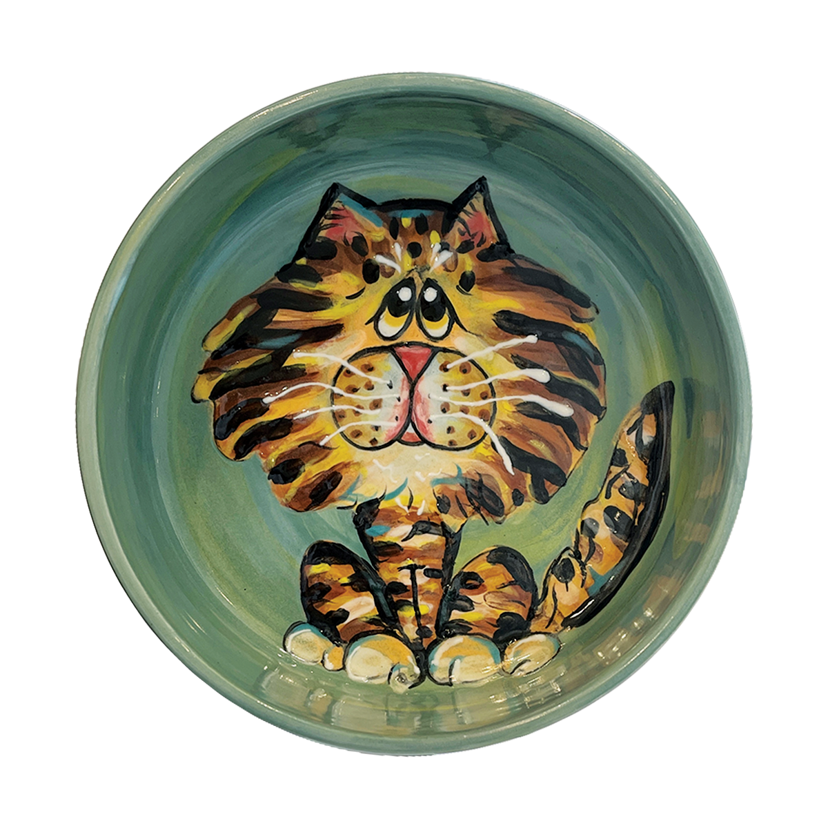 &quot;Tabby Titmouse&quot; Cat Dish