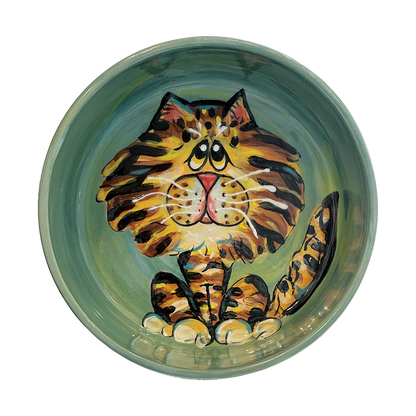 &quot;Tabby Titmouse&quot; Cat Dish