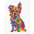 terrier dog painting by debby carman in rainbow icanvas