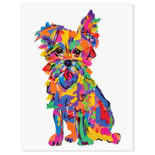 terrier dog painting by debby carman in rainbow icanvas