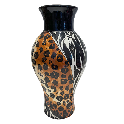 Tiger Liony Ceramic Vase